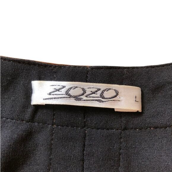 zozo Faux Leather Sweater Jacket EUC - Picture 3 of 8